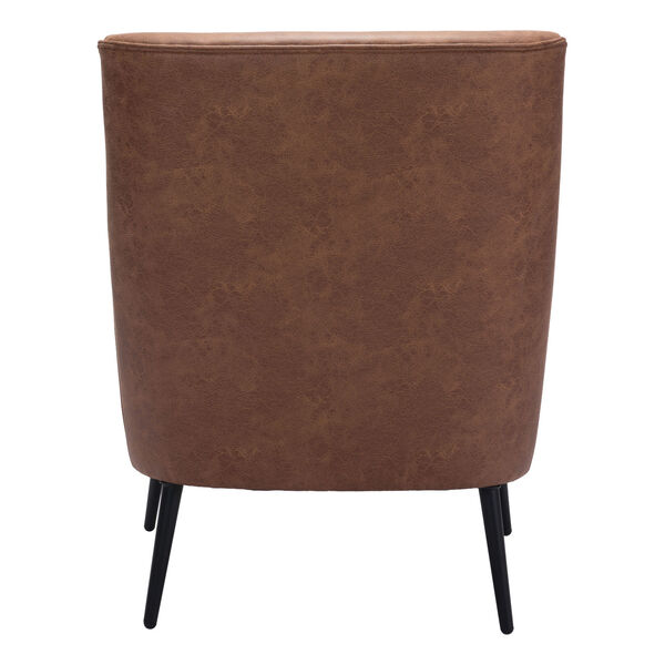 Ontario Vintage Brown and Gold Accent Chair, image 5