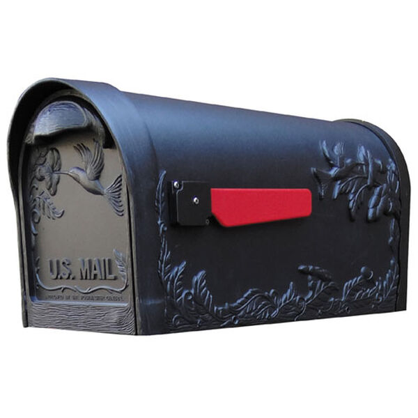 Hummingbird Black Curbside Mailbox, image 1