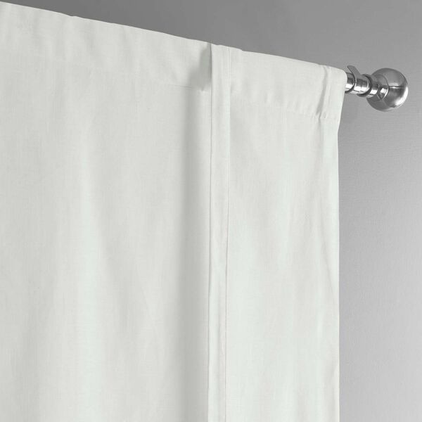 Prime White Dune Textured Solid Cotton Tie-Up Window Shade Single Panel, image 5