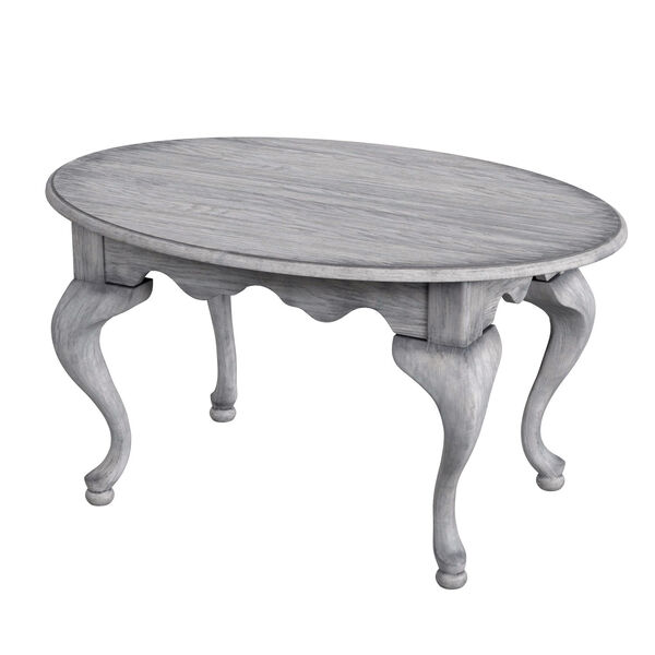 Grace Powder Gray Oval Four-Leg Coffee Table, image 2