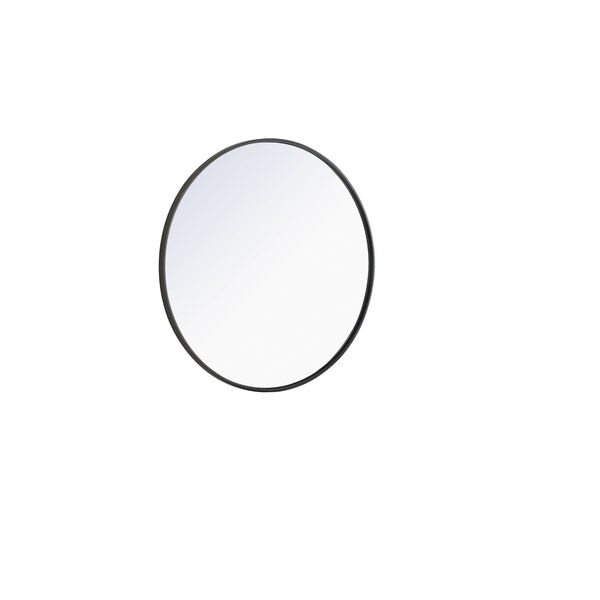 Eternity Black 28-Inch Round Mirror, image 5