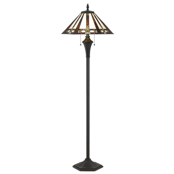 Tiffany Two-Light 61-Inch Floor Lamp, image 1
