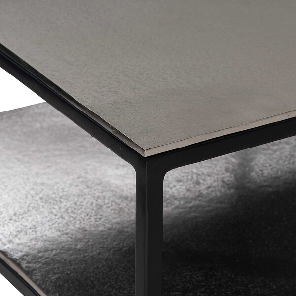 Equinox Black and Nickel Cocktail Table, image 6