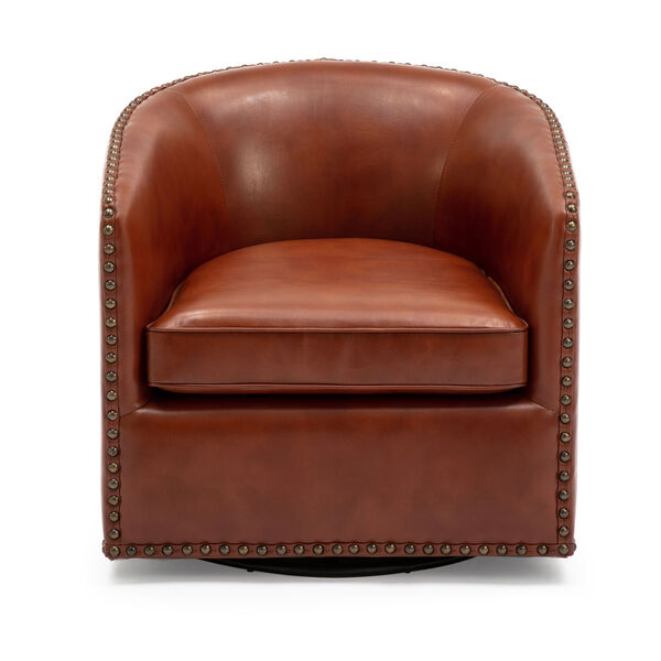 Tyler Caramel Swivel Arm Chair, image 3