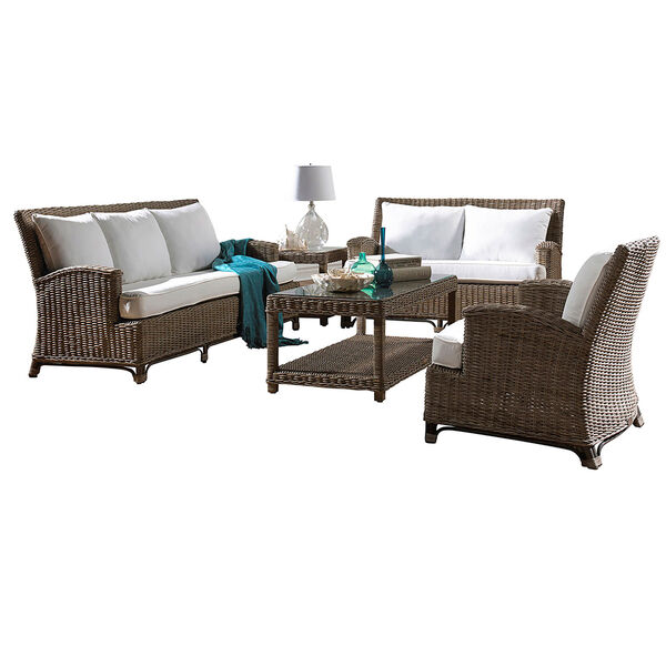 Exuma Champagne Five-Piece Living Set with Cushion, image 1