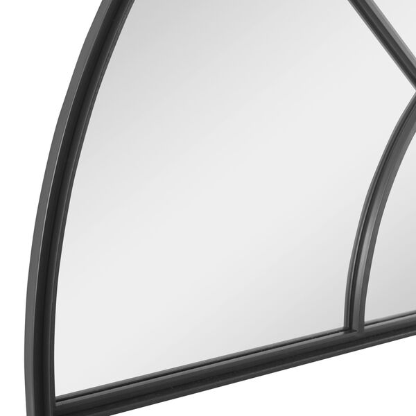 Rousseau Black Iron Window Arch Mirror, image 6