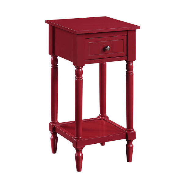 French Country Cranberry Red 28-Inch Khloe Accent Table, image 1