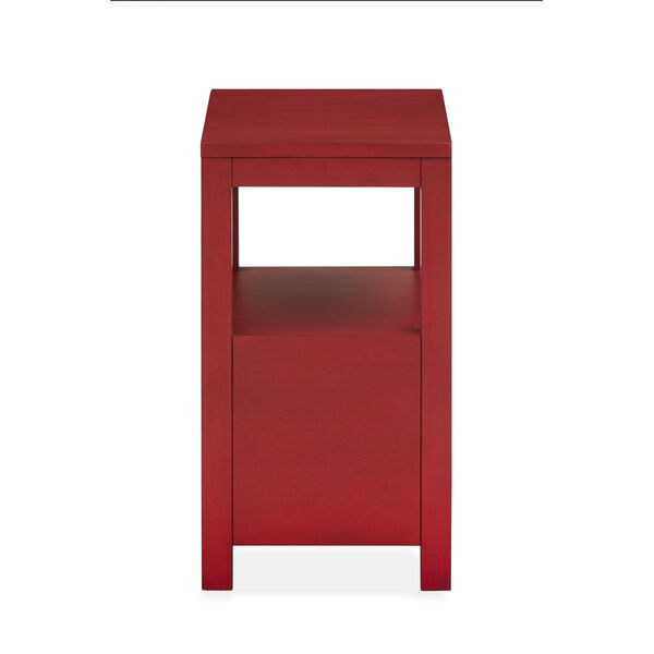Red Wood Chairside End Table, image 3