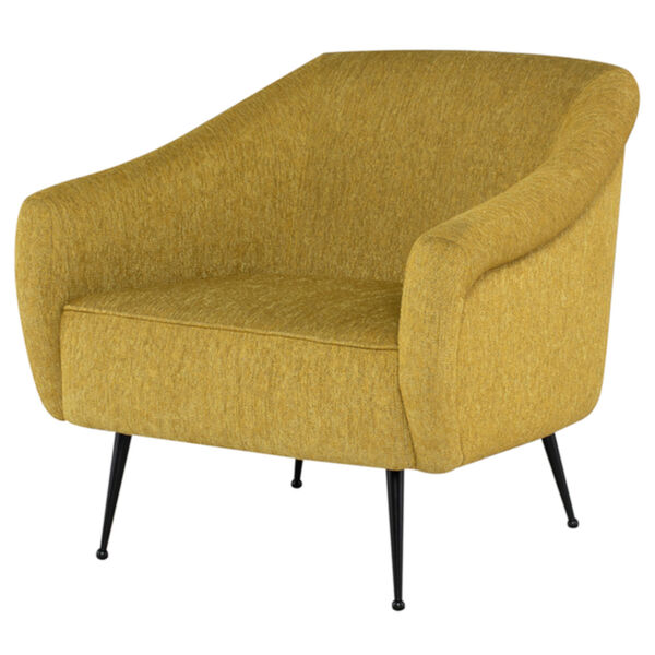 Lucie Yellow and Brown Occasional Chair, image 1