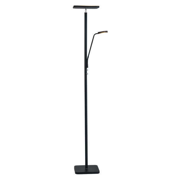 Hector Black 72-Inch Two-Light LED Torchiere Floor Lamp, image 1