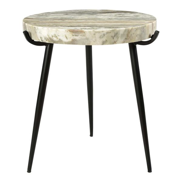 Brinley Brown Marble Accent Table, image 1