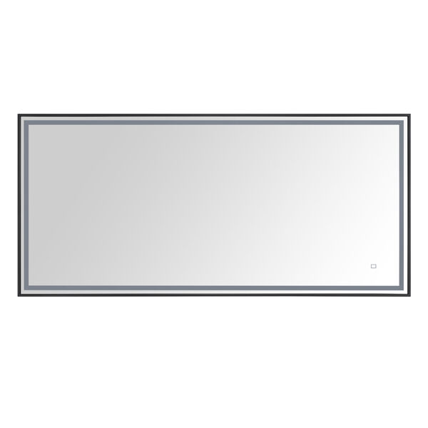 Matte Black 59-Inch LED Mirror, image 2
