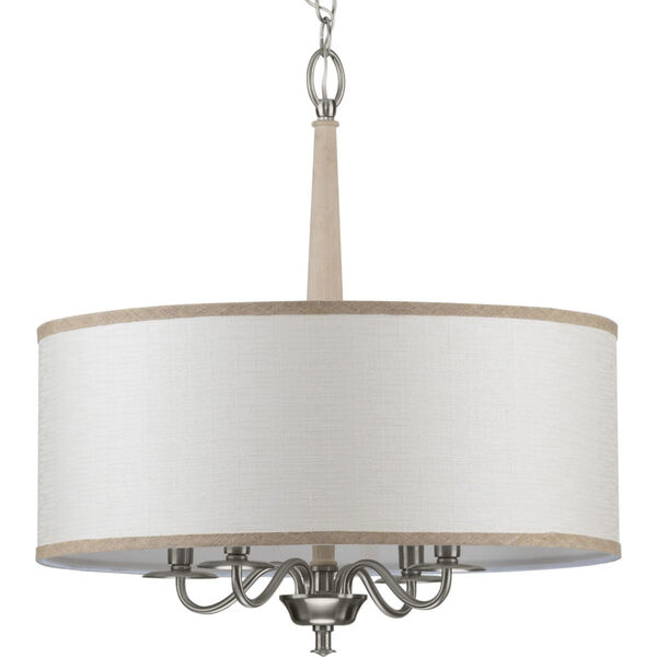 Durrell Brushed Nickel 21-Inch Four-Light Pendant, image 1