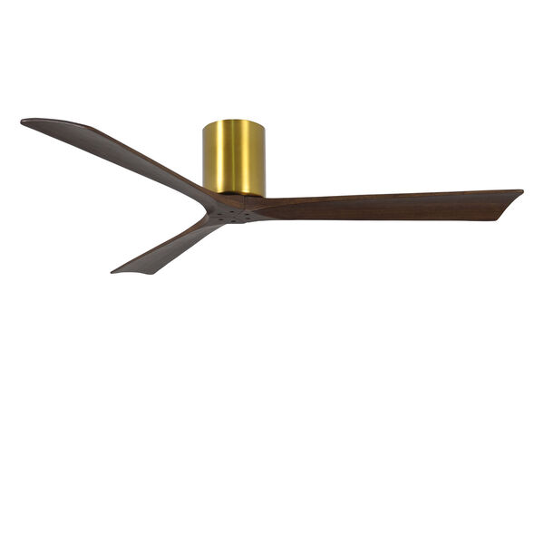 Irene-H Three Blade Brushed Brass 60-Inch Hugger-Style Ceiling Fan, image 3