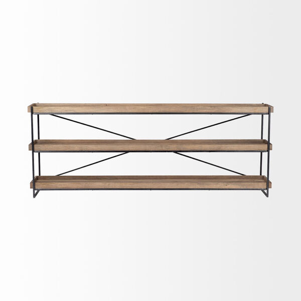 Trey I Light Brown and Black Console Table, image 2