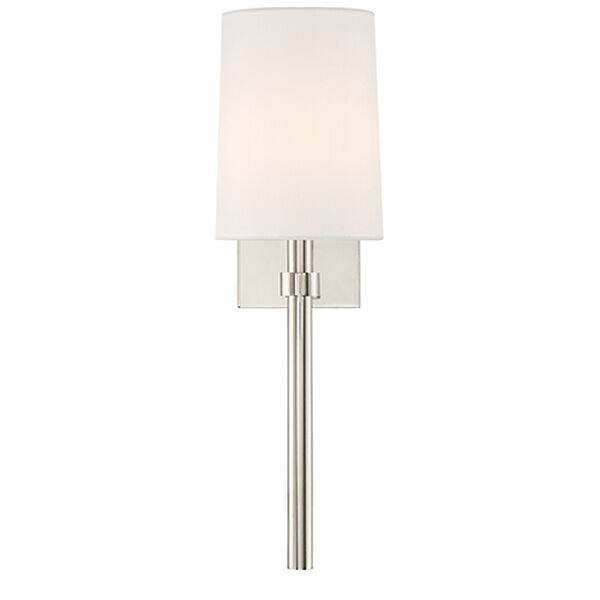 Butler Polished Nickel One-Light Wall Sconce, image 1
