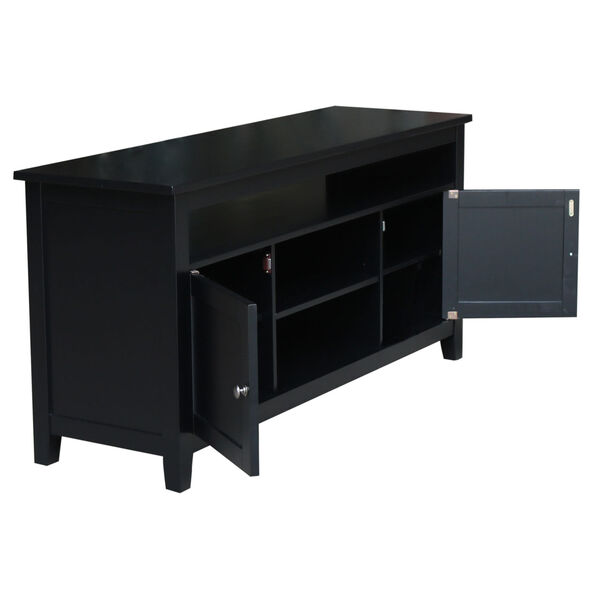Black 57-Inch TV Stand with Two Door, image 6