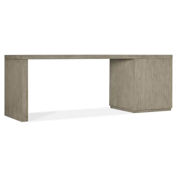Linville Falls Smoked Gray 84-Inch Desk with One File, image 2