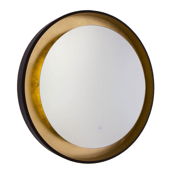 Reflections Oil Rubbed Bronze and Gold Leaf LED Mirror, image 1