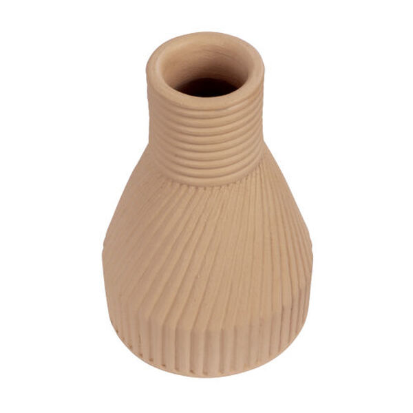 Linnea Wash Brown Nine-Inch Ceramic Vase, image 2