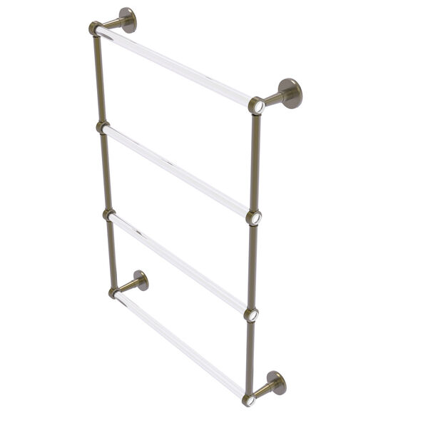 Clearview 4 Tier 24-Inch Ladder Towel Bar with Groovy Accent, image 1