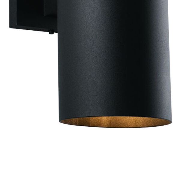 Chiasso Textured Black Two-Light 5-Inch Outdoor Wall Light, image 4