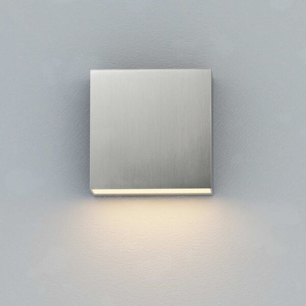 Cubed Satin Aluminum LED Outdoor Wall Mount, image 3