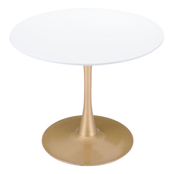 Opus White Dining Table, image 4