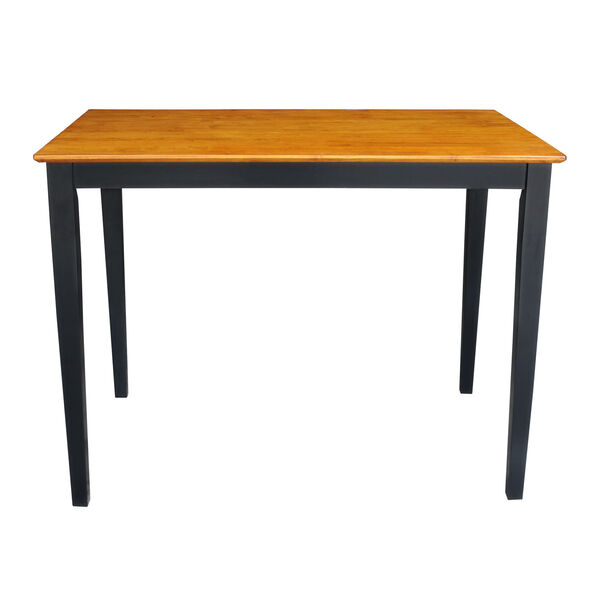 Black And Cherry 48 x 36-Inch Solid Wood Counter Height Table, image 3
