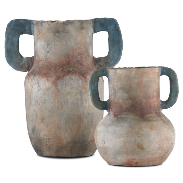 Arcadia Sand and Teal Vase, Set of 2, image 4