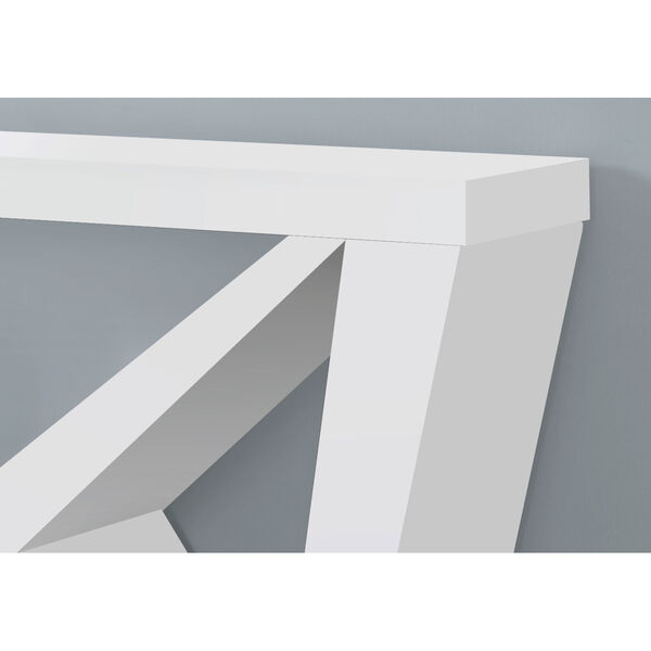 White W Shape Hall Console Table, image 3