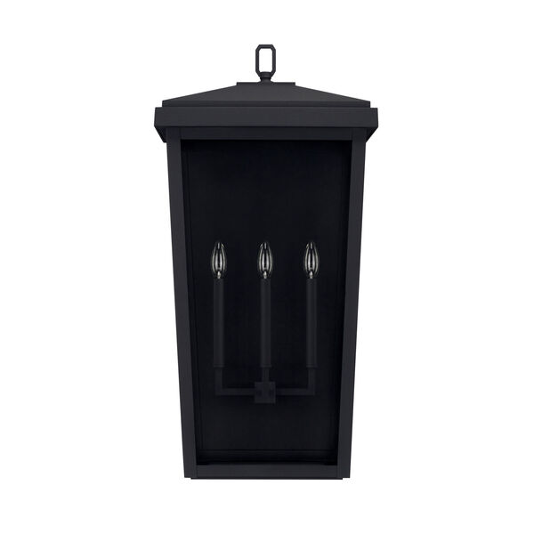 Donnelly Black 16-Inch Three-Light Outdoor Wall Lantern, image 1