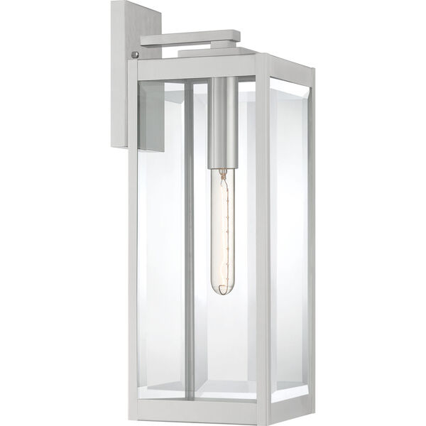 Westover Stainless Steel 20-Inch One-Light Outdoor Lantern with Clear Beveled Glass, image 1