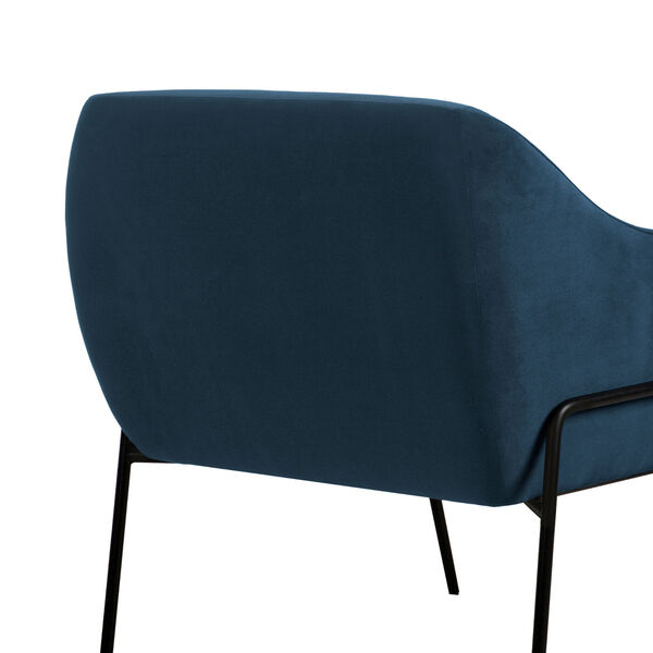 Karen Blue Black Accent Chair, image 5