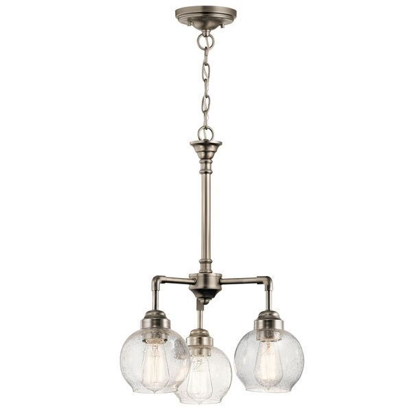 Niles Antique Pewter 16-Inch Three-Light Chandelier, image 2