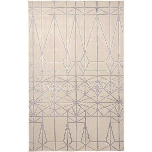 Micah White Silver Gray Area Rug, image 1