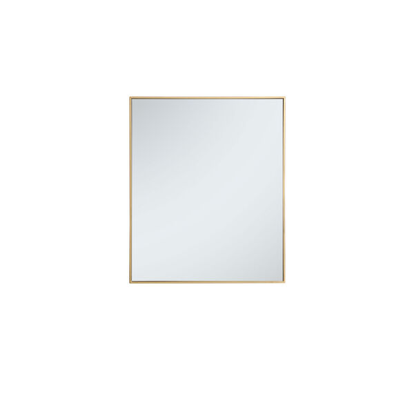 Eternity Brass 30-Inch Rectangular Mirror, image 1