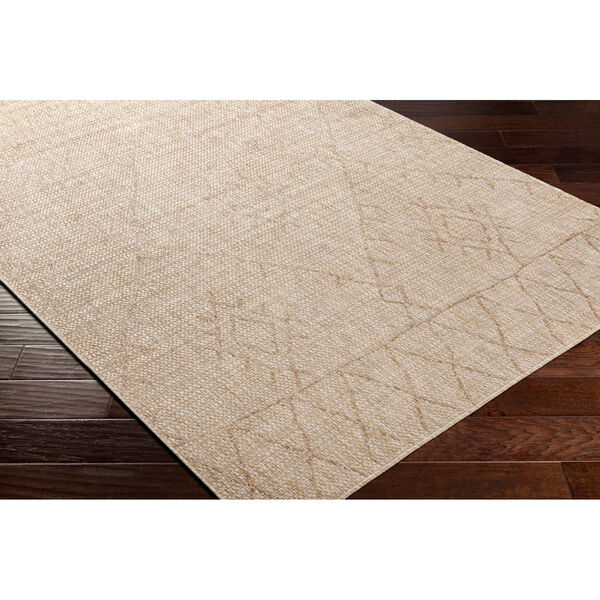 Eagean Brown, White and Cream Rectangular Indoor and Outdoor Rug, image 3