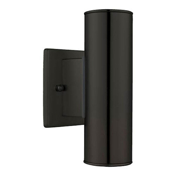Riga Matte Black Two-Light Outdoor Wall Sconce, image 1