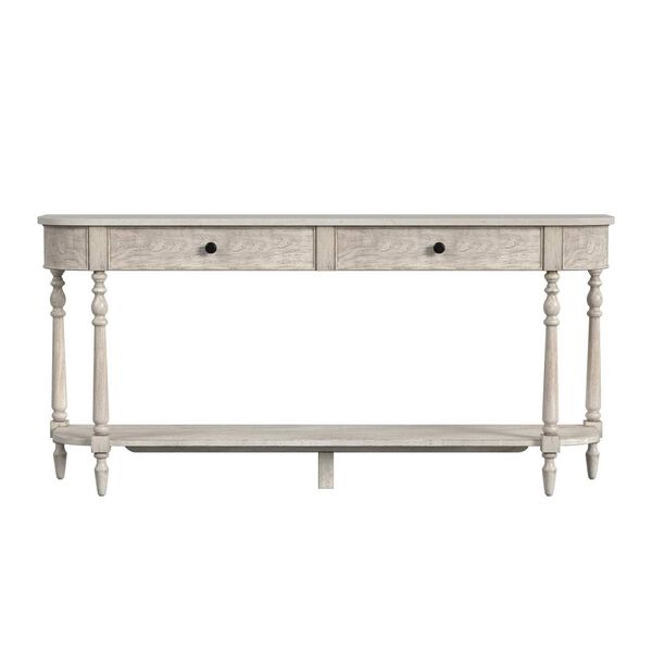 Danielle Rustic Gray 65-Inch Two-Drawer Console Table, image 2