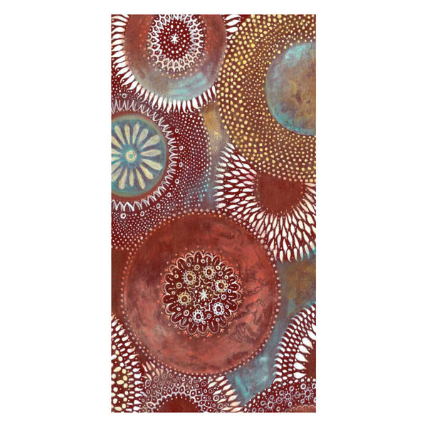 Crimson and Gold Speckled 96 In. x 45 In. Wall Mural, image 2