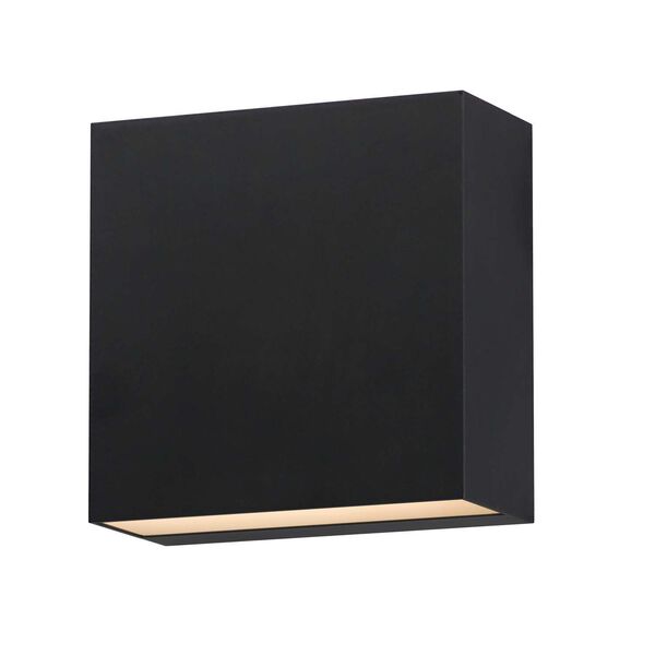 Cubed Black LED Square Outdoor Wall Mount, image 1