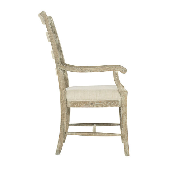 Rustic Patina Sand Ladderback Dining Arm Chair, image 3