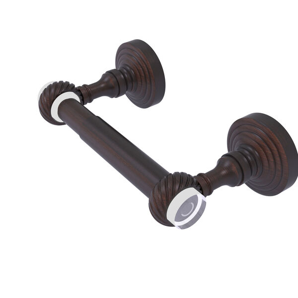 Pacific Grove Venetian Bronze Two-Inch Two Post Toilet Paper Holder with Twisted Accents, image 1