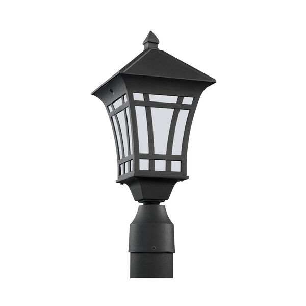 Herrington Black 7-Inch One-Light Outdoor Post Lantern, image 1