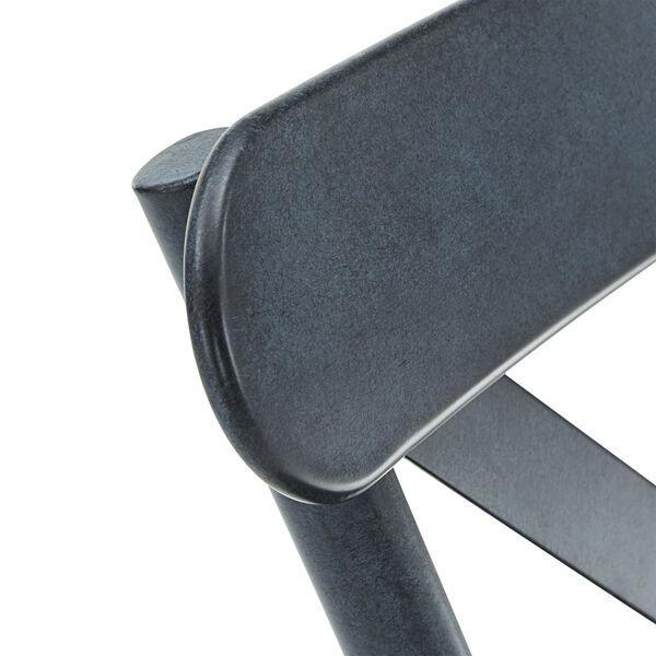 Roman Blue Metal Dining Chair, image 5