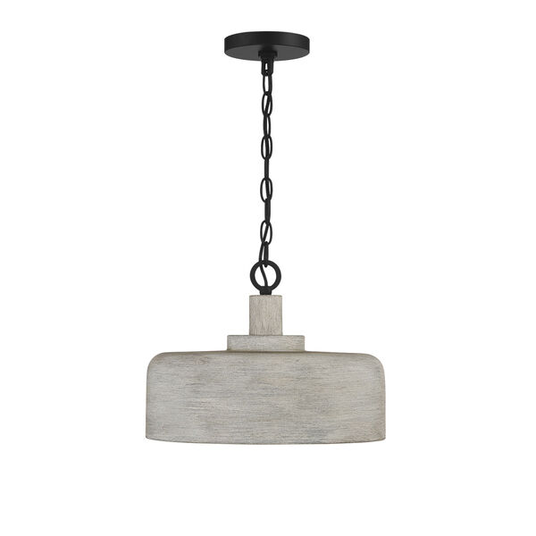 Claire Weathered Gray and Black One-Light Pendant, image 3