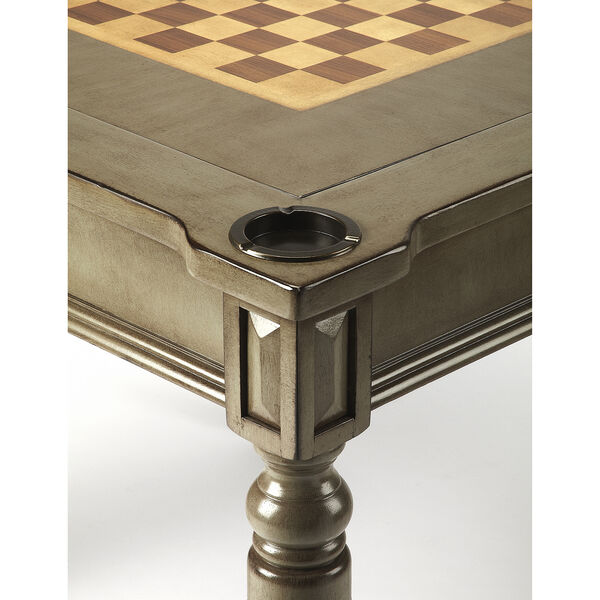 Vincent Silver Satin Multi Game Table, image 3