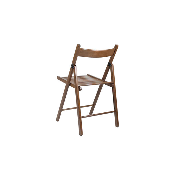 Rosalia Walnut Folding Chair, Set of Four, image 4