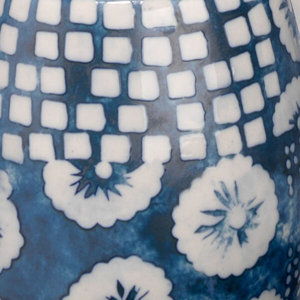 Hana Blue and Off White Cermaic Vase, Set of 4, image 6
